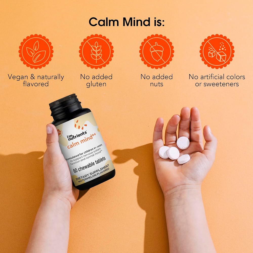 I'm Nutrients Calm Mind Saffron & Magnesium for Kids - 60 Tablets - image 4