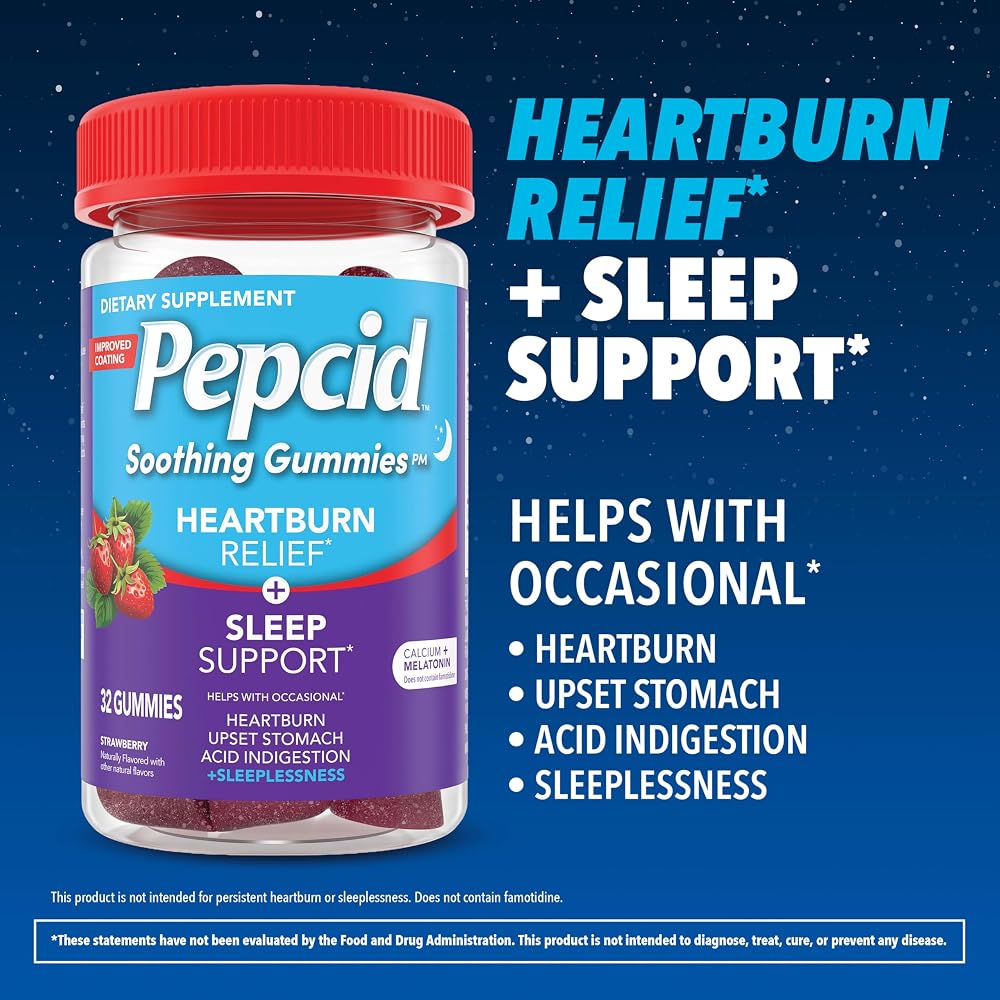 Pepcid Soothing Gummies Heartburn Relief + Sleep Support - 32 ct - image 3
