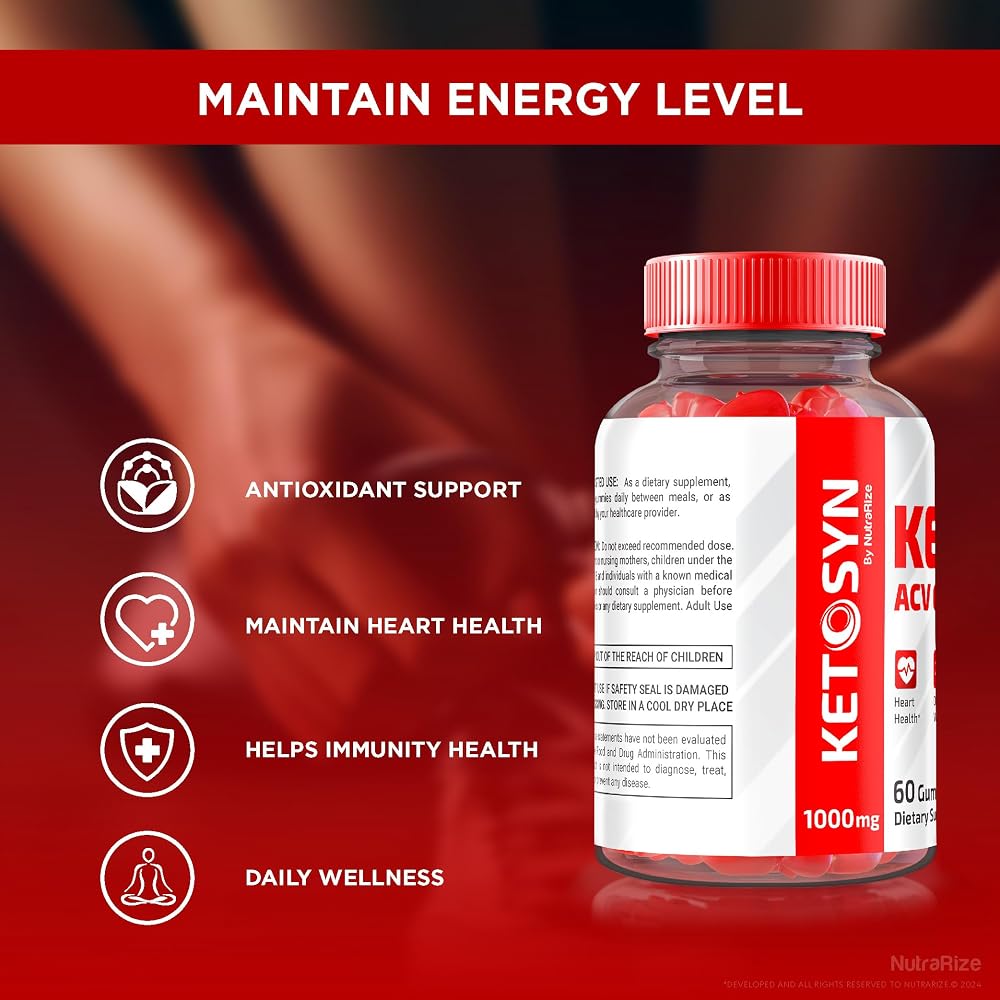 NutraRize Ketosyn ACV Keto Gummies Maximum Strength - 60 Gummies - image 7