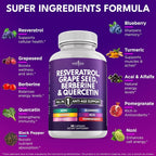 NEW AGE Resveratrol Polyphenol Supplement - 120 Capsules - image 2