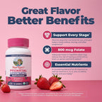 MaryRuth's Organic Prenatal & Postnatal Multivitamin Gummies - 60 Count - image 4