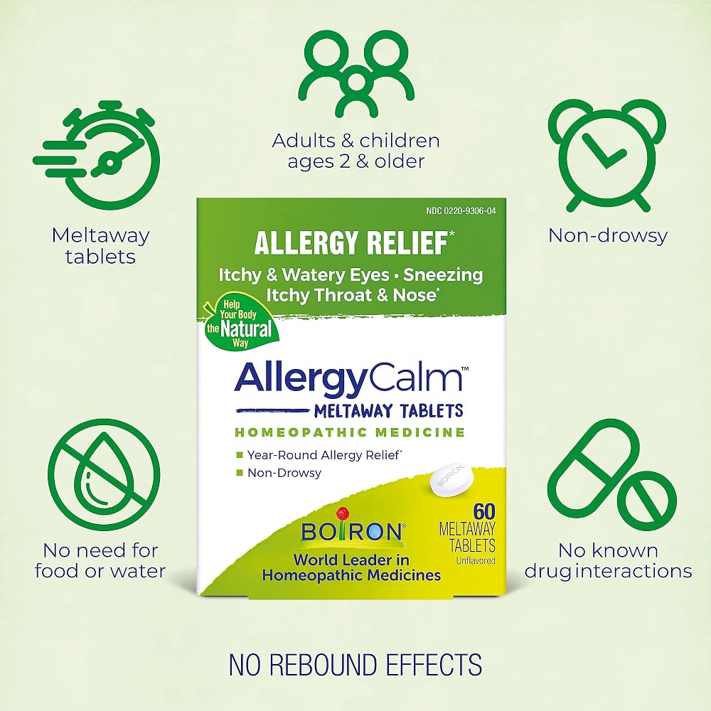 Boiron AllergyCalm Tablets 240 Count - image 4