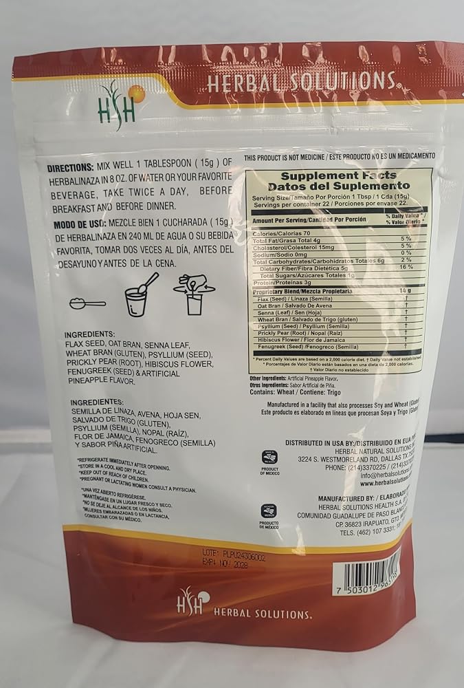 Herbal Solutions Herba Linaza Premium Canadian Flax Seed - 15.87 oz - image 2
