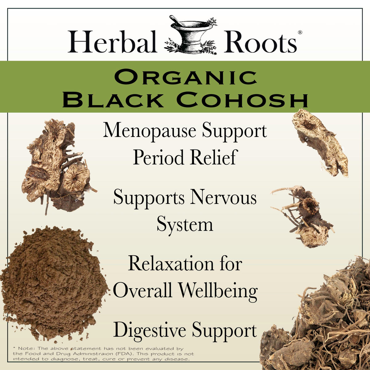 Herbal Roots Organic Black Cohosh Root Capsules - 90 Capsules - image 3