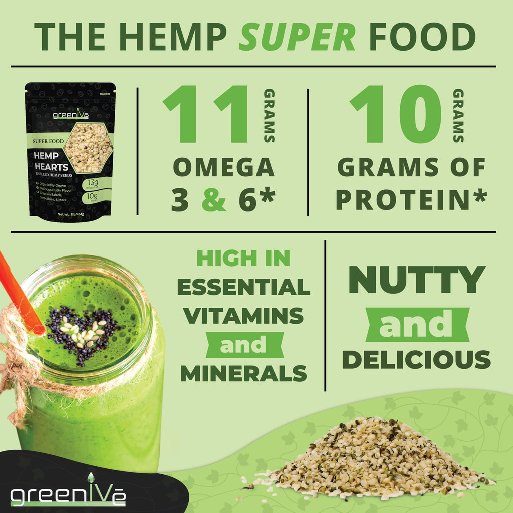 GreenIVe Hemp Hearts Raw Hulled Seeds - 3 Pounds - image 2