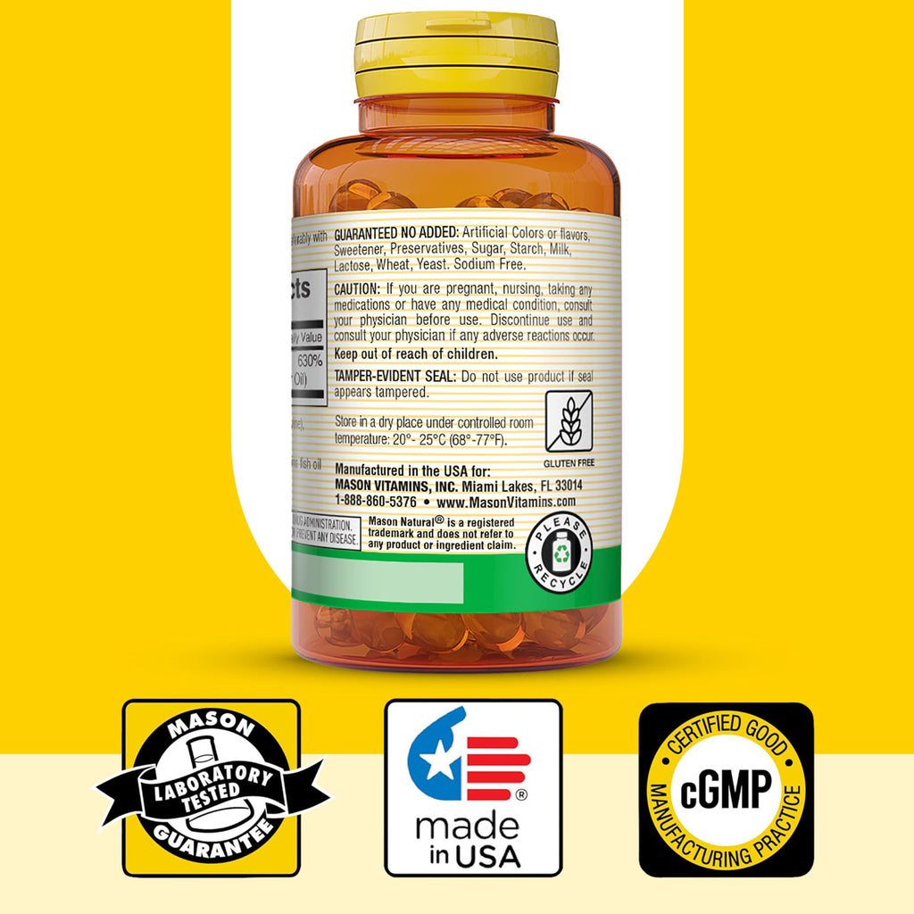 MASON NATURAL Vitamin D3 5000 IU - 150 Softgels (Pack of 3) - image 6