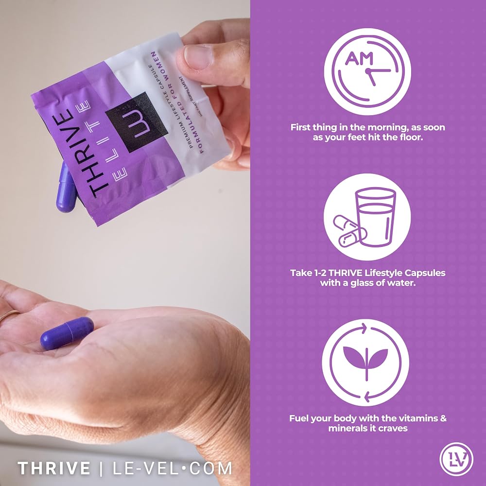 Le-Vel Thrive Elite Women's Vitamins & Minerals - 60 Capsules - image 5
