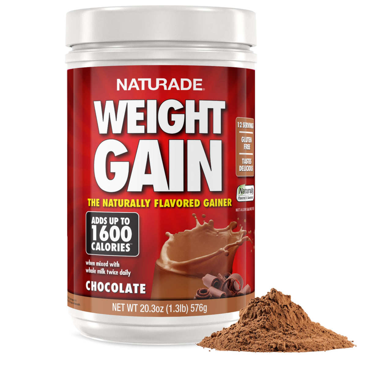 Naturade Weight Gain Nutrition Drink Mix Chocolate - 20.3 oz