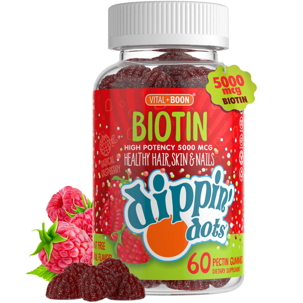 Vital+Boon Extra Strength Biotin 5000mcg Gummies - 60 Count