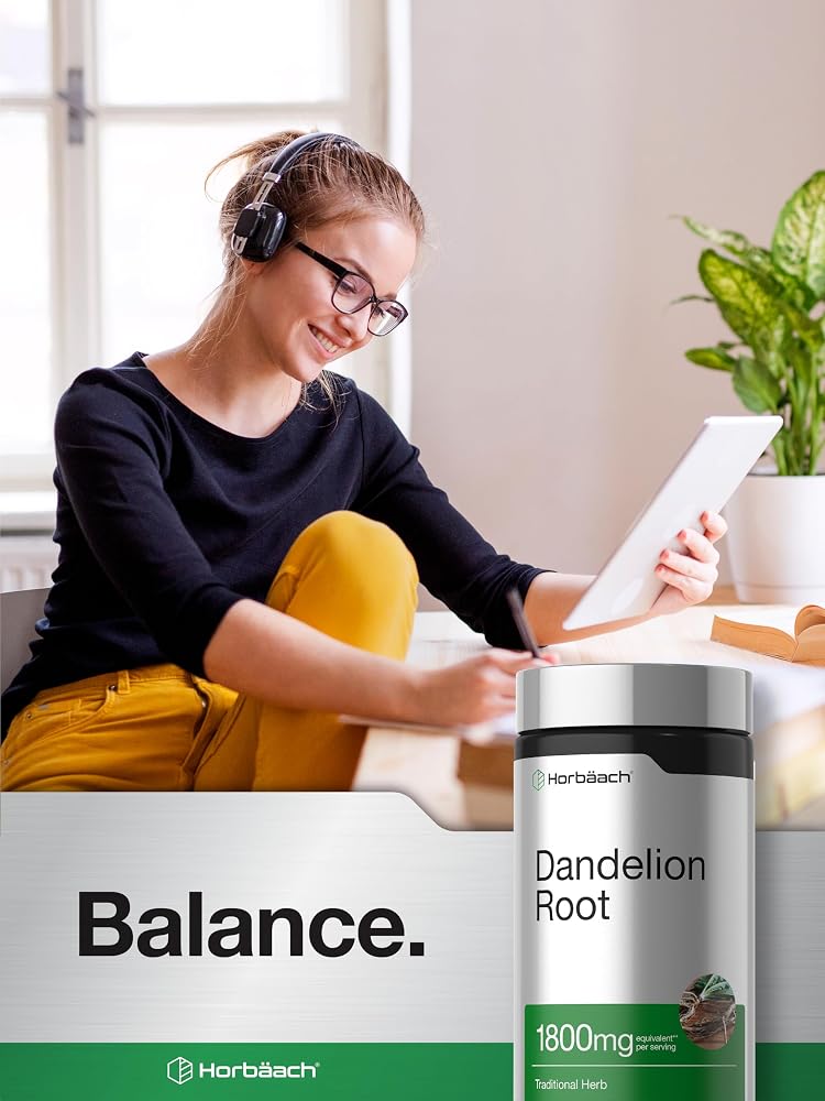 Horbäach Dandelion Root Supplement - 120 Capsules - image 6