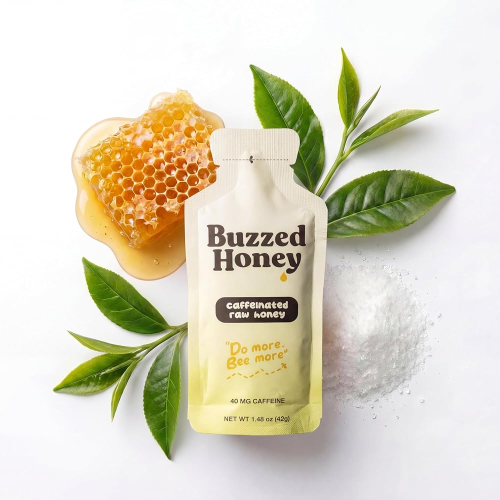 Buzzed Honey Go Packs Raw Honey Energy Gel - 12 Count - image 5