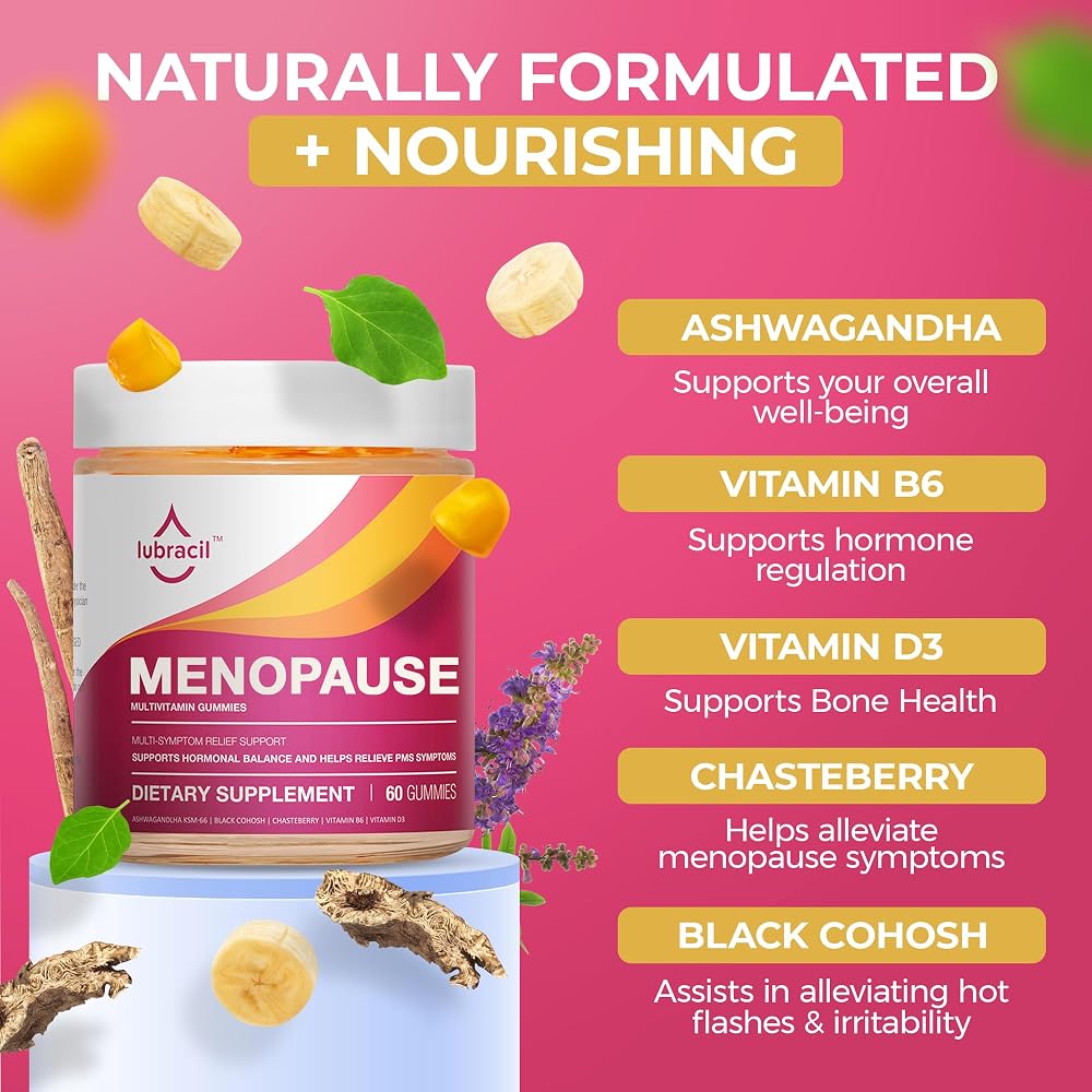 Lubracil Menopause Gummies for Women - 60 Gummies - image 4