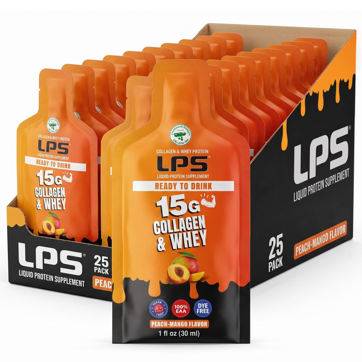 Nutritional Designs LPS Liquid Collagen & Whey Protein Supplement