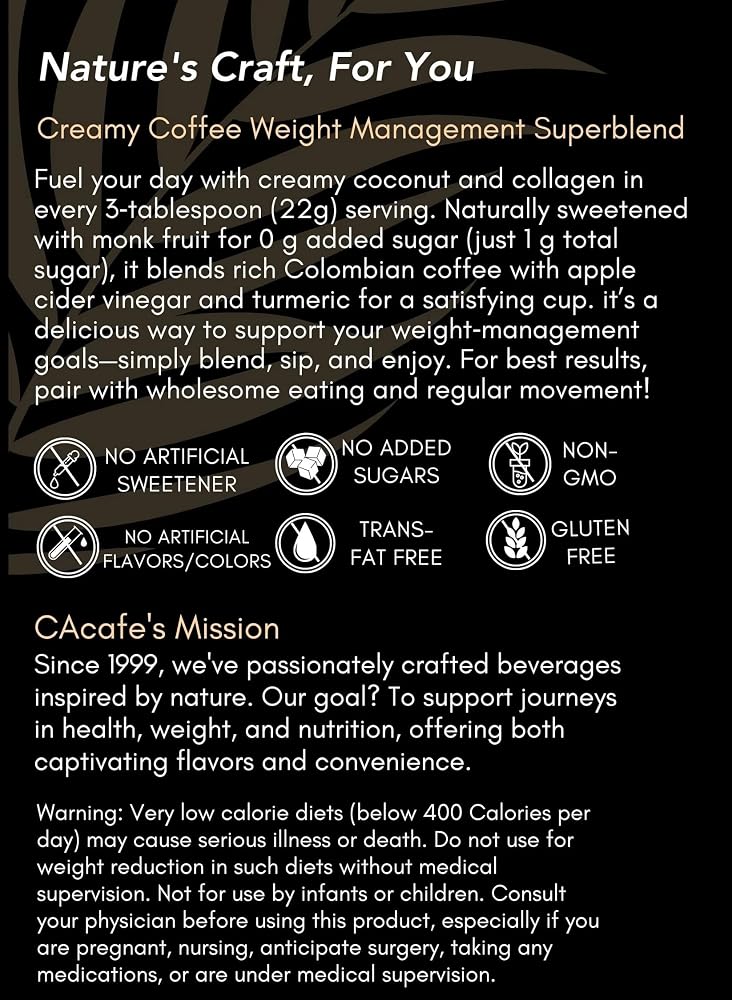 CAcafe Weight Loss Coffee Powder - 540g - image 2