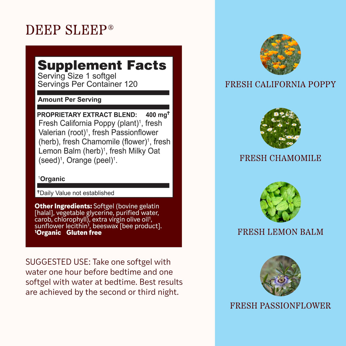 Herbs Etc. Deep Sleep Softgels - Herbal Sleep Support Supplement