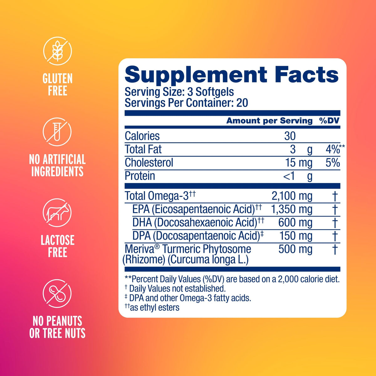 Oceanblue Omega-3 2100 with Turmeric - 60 Softgels - image 2