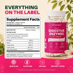 Lumen Naturals Digestive Enzymes for Women - 60 Capsules - image 6