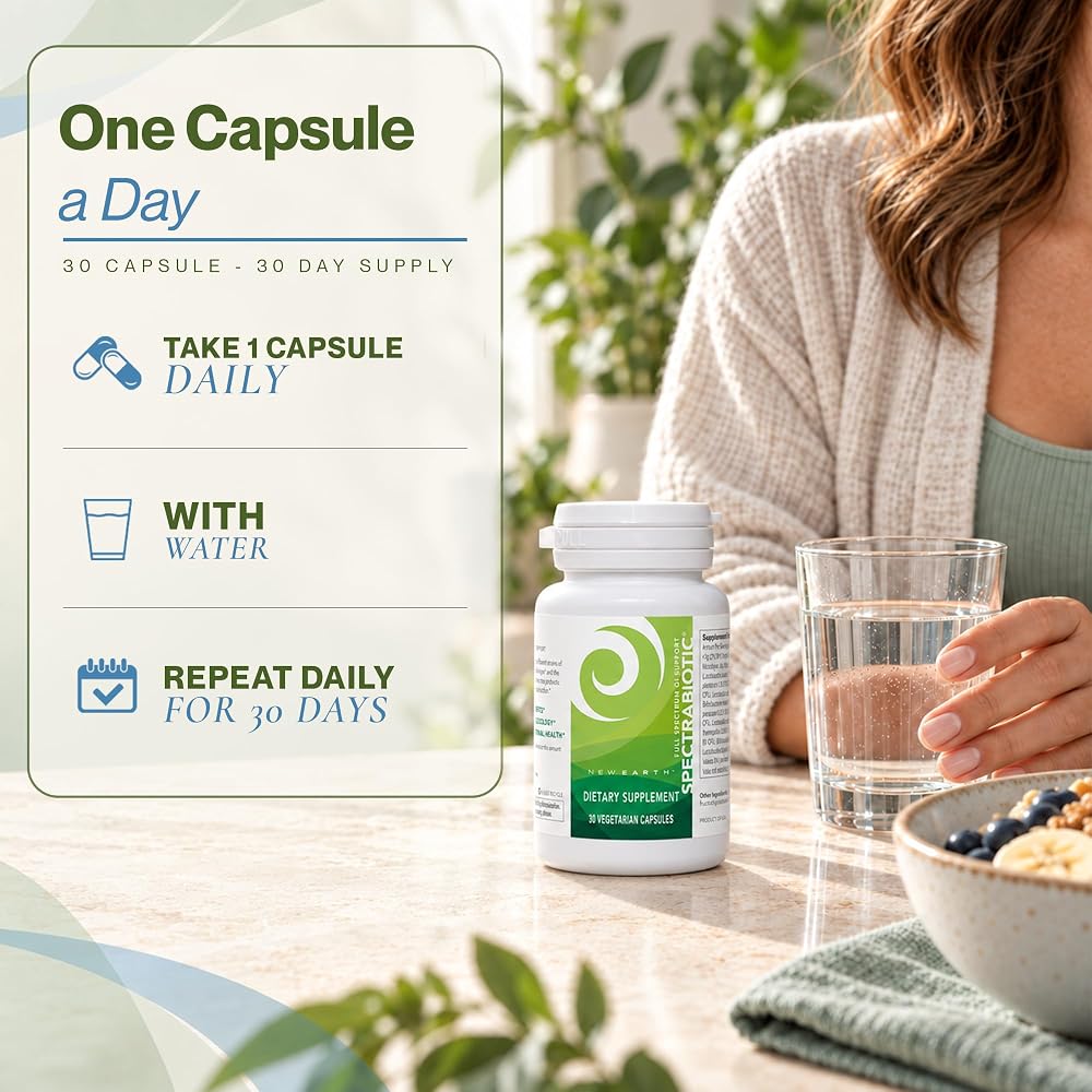 New Earth Spectrabiotic Probiotic & Prebiotic - 30 Capsules - image 4