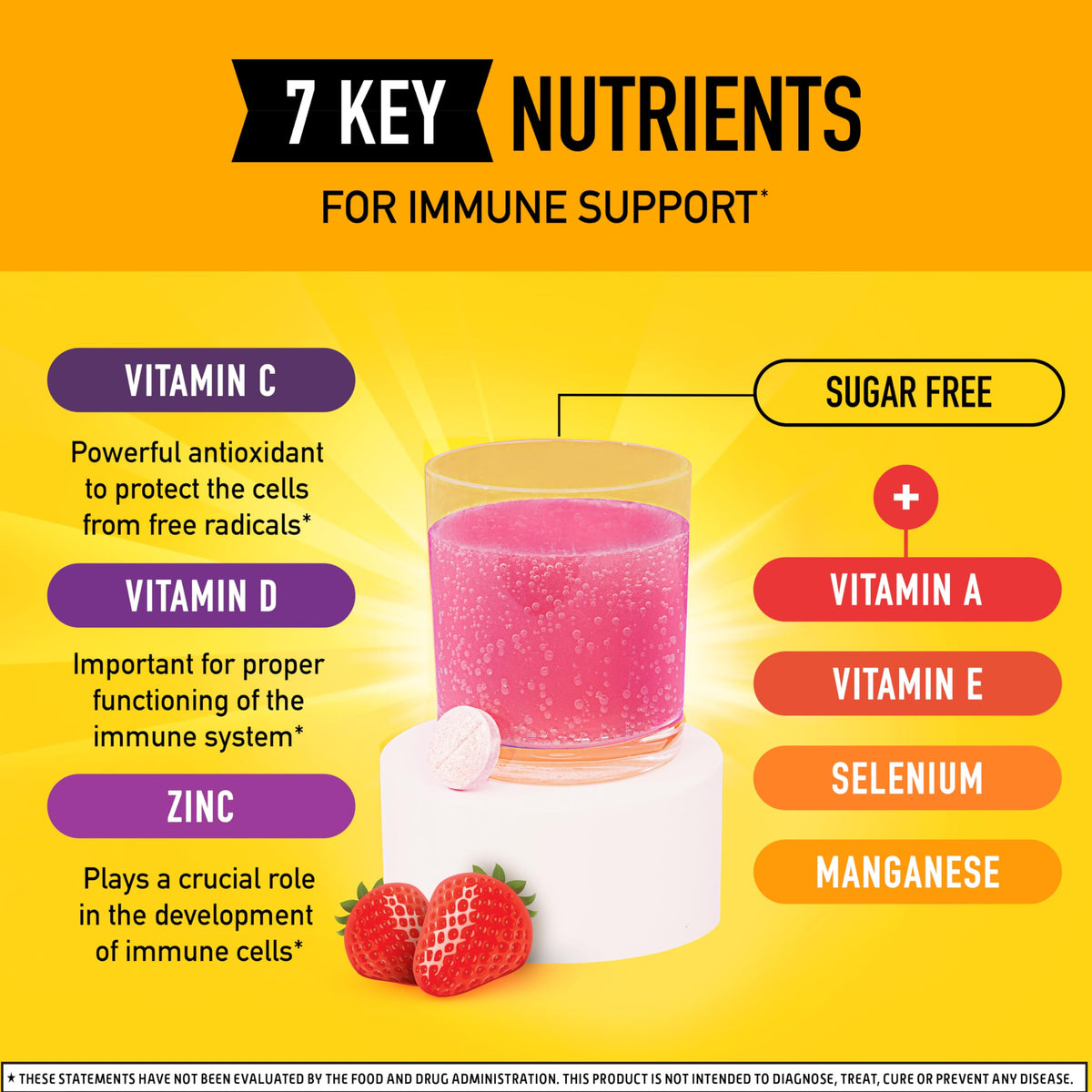 Airborne Vitamin C 1000mg with Zinc Effervescent Tablets - 10 Tablets - image 3