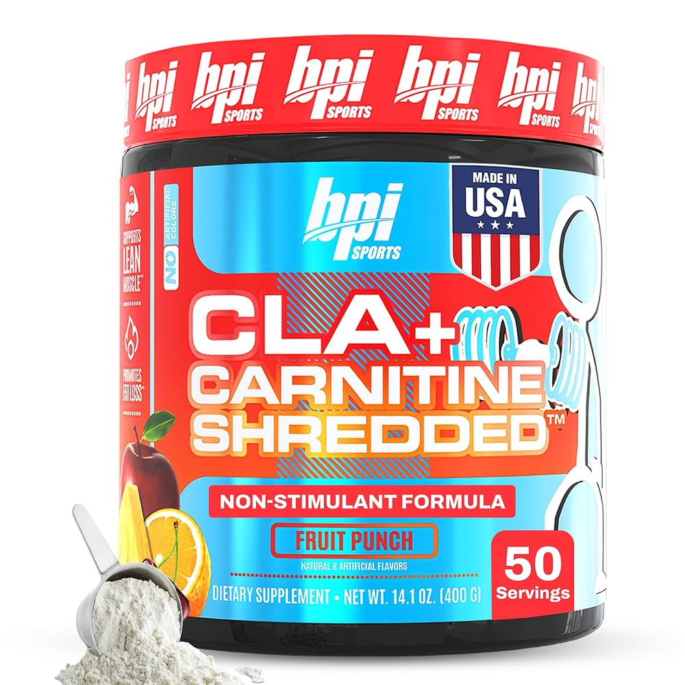 BPI Sports CLA + Carnitine Shredded Supports Lean Muscle & Promotes