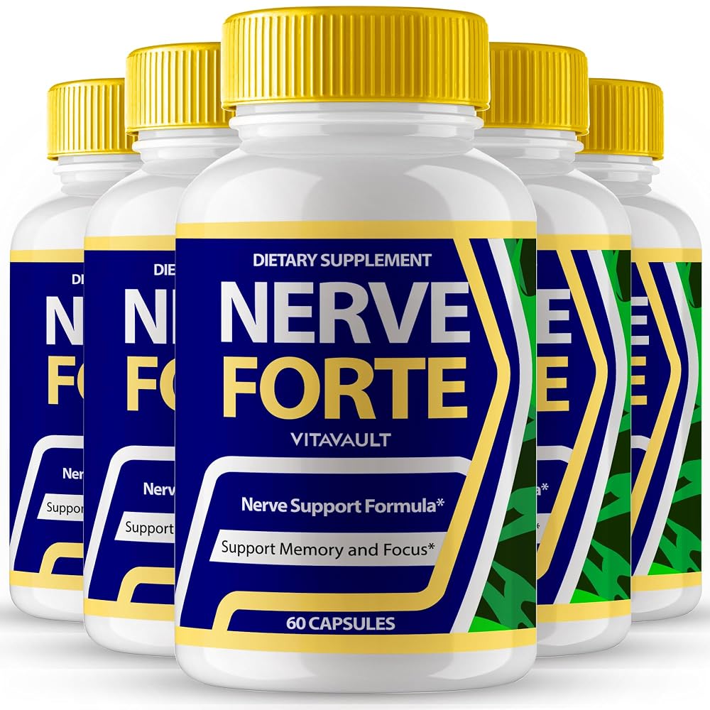 Vitavault Nerve Forte Brain Supplements for Memory and Focus - 300 Capsules
