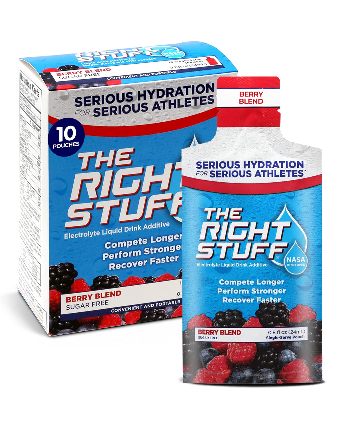 The Right Stuff electrolyte drink concentrate -10 Pouch Box