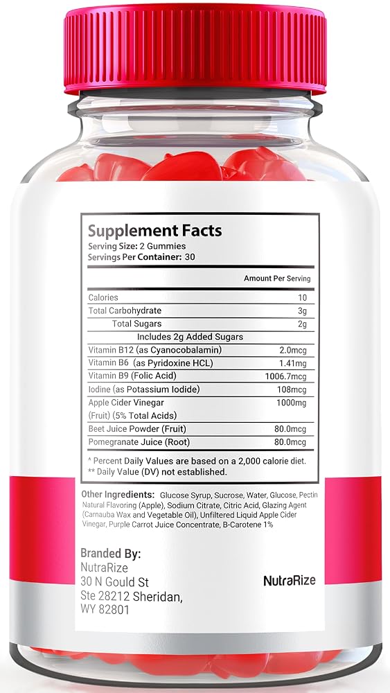 NutraRize TurboTrim Keto + ACV Gummies - 60 Gummies - image 2