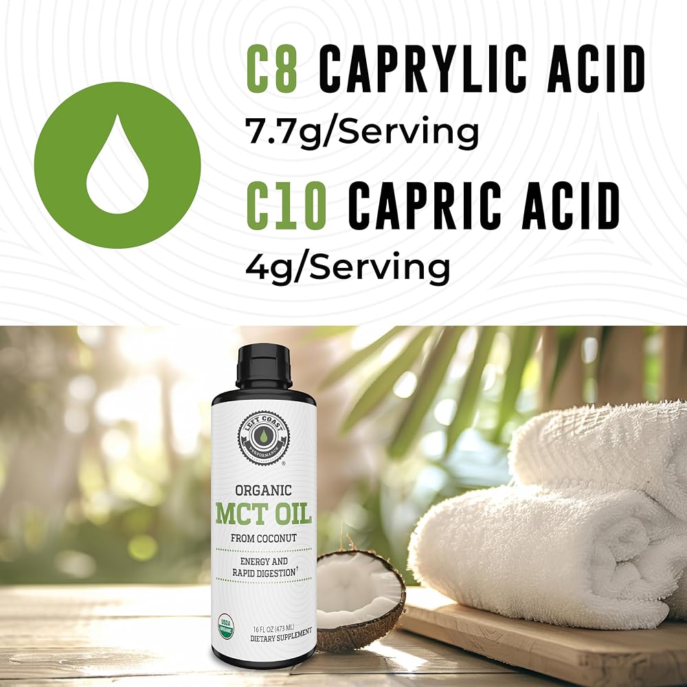 Left Coast Performance Organic MCT Oil Liquid - 16 Fl Oz - image 5