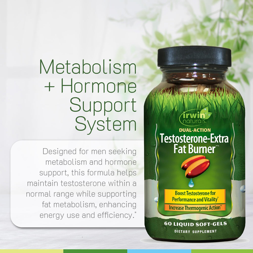 Irwin Naturals Testosterone-Extra Fat Burner - 60 Softgels - image 5