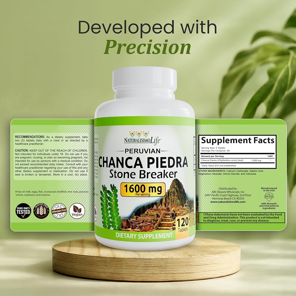 NaturalisimoLife Chanca Piedra 1600 mg - 120 Tablets - image 7