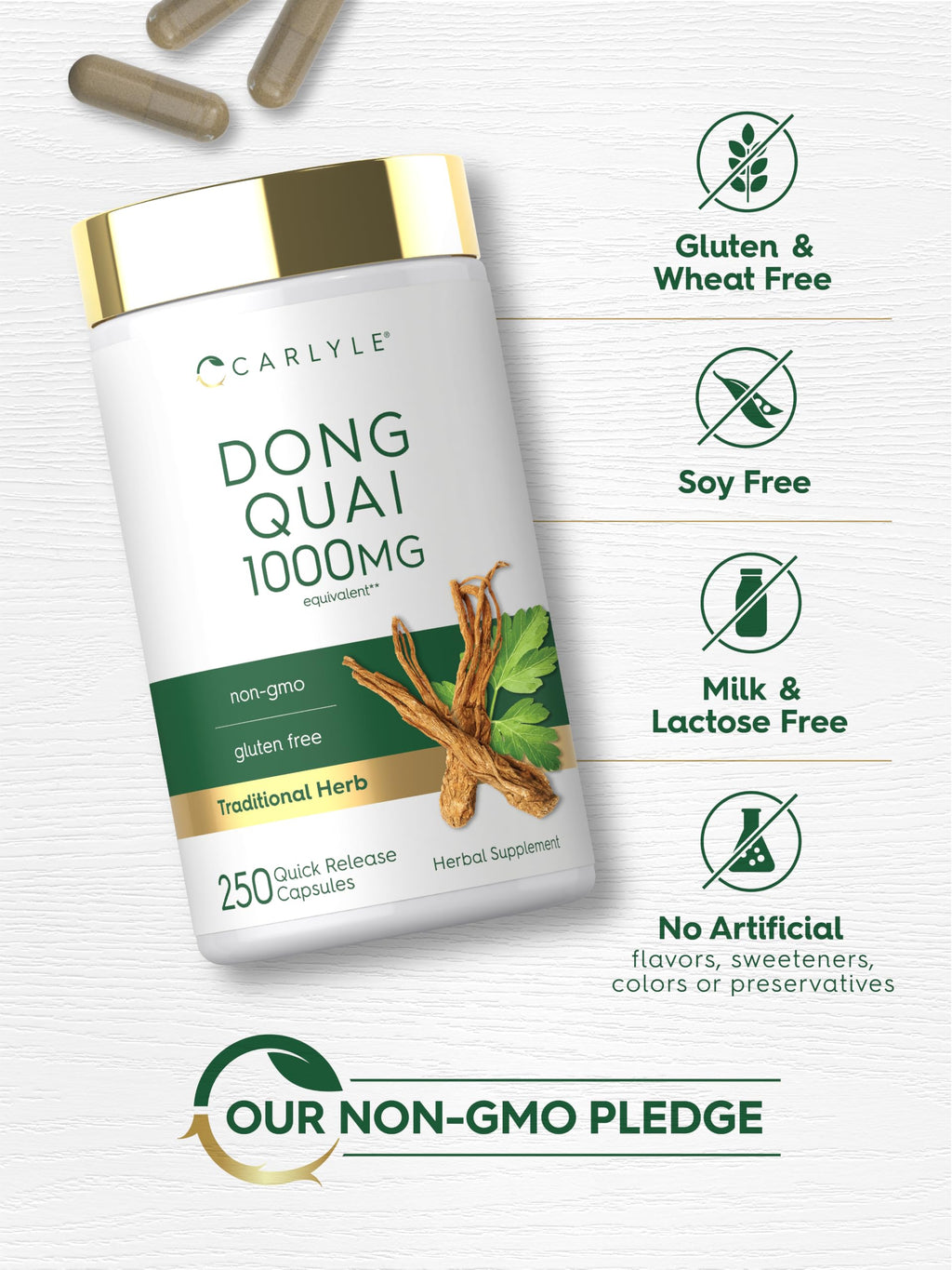 Carlyle Dong Quai Capsules - 250 Count - image 5