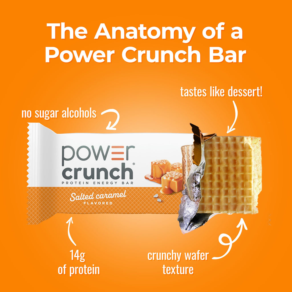 Power Crunch Salted Caramel Protein Bars - 12 Count - image 3