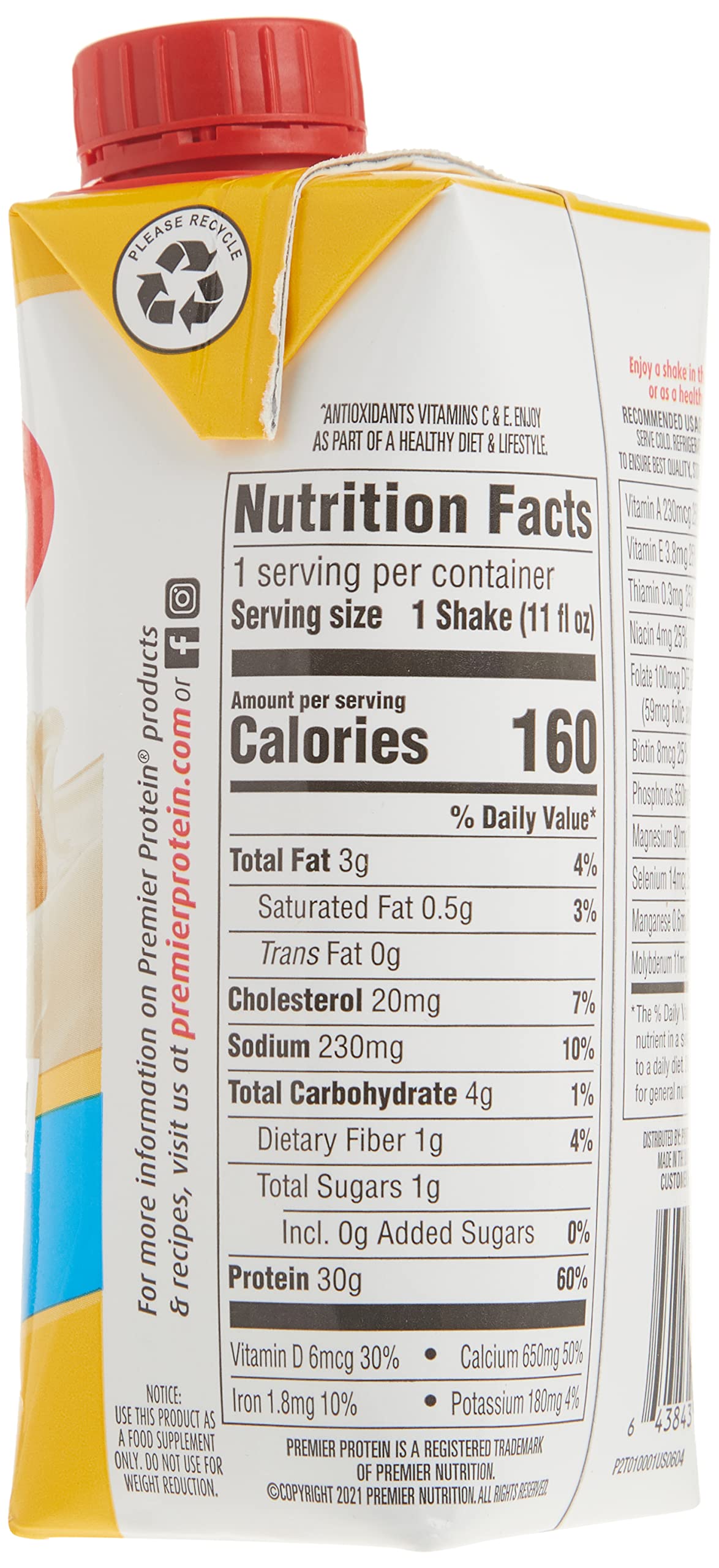 Premier Protein Bananas & Cream High Protein Shake - 15 Pack - image 4