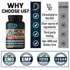 DEDICAD 12in1 Black Cohosh for Menopause Support Supplement