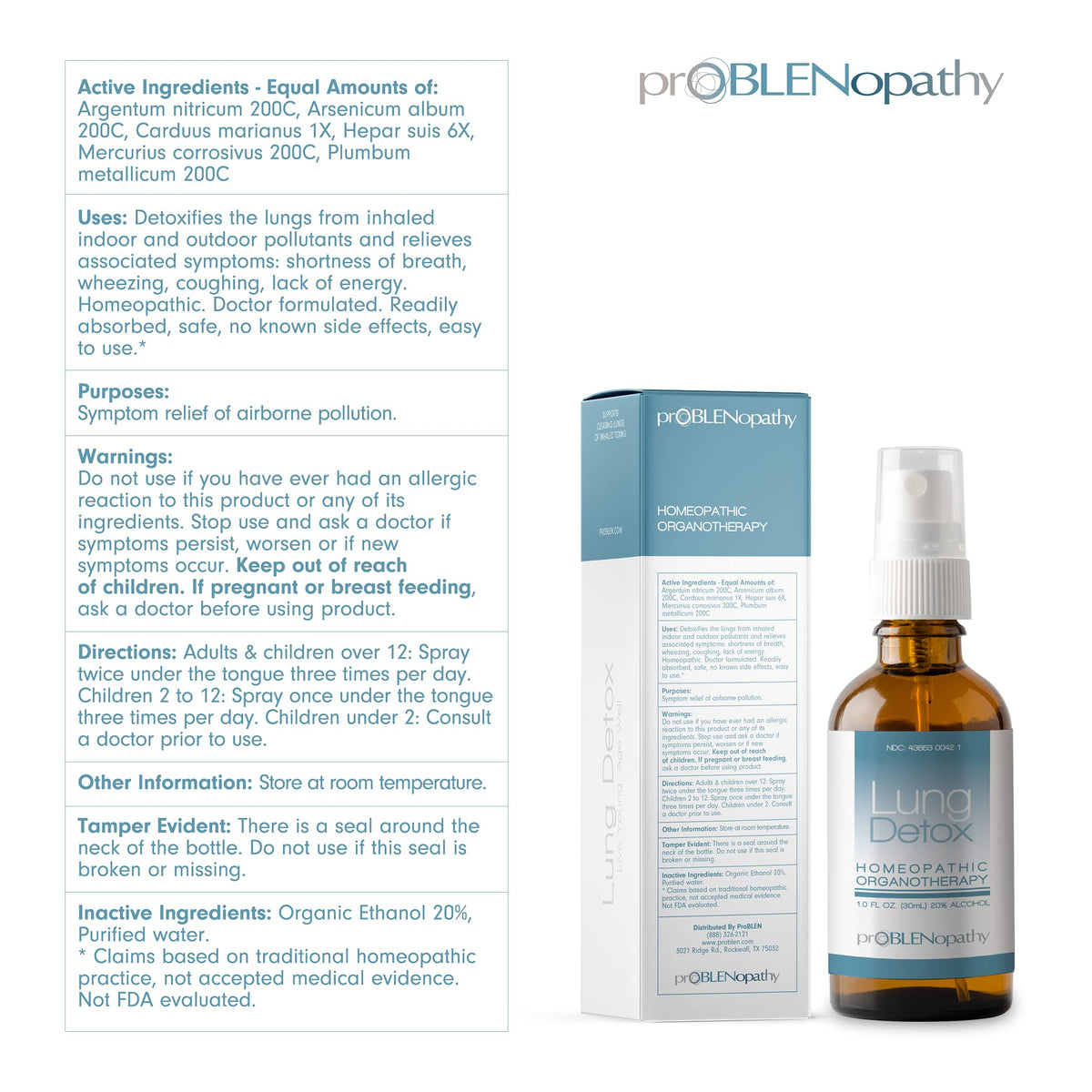 proBLENopathy Lung Support Oral Spray - 1 Fl Oz - image 5
