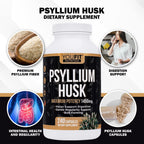 YouFit Nutrition Psyllium Husk Capsules 1450mg - 240 Capsules - image 5