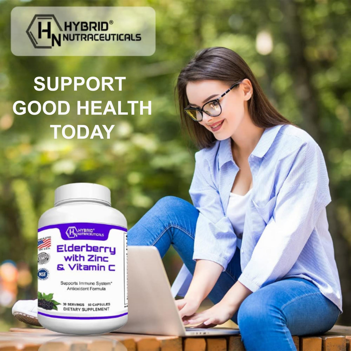 Hybrid Nutraceuticals Black Elderberry Capsules with Echinacea - 60 Capsules - image 5