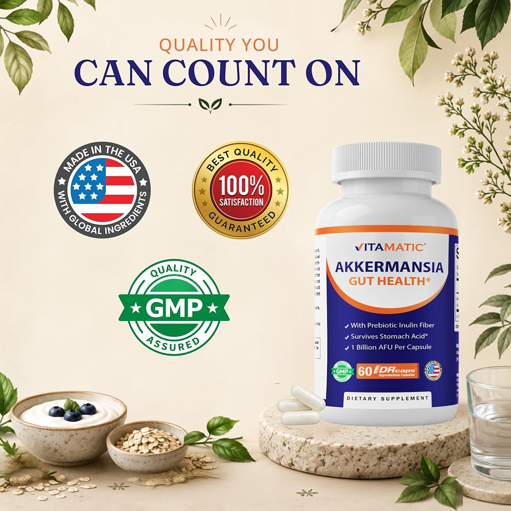 Vitamatic Akkermansia Muciniphila Gut Health - 60 Capsules - image 7