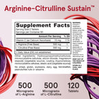 Jarrow Formulas L-Arginine L-Citrulline Sustain - 120 Tablets - image 6