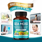 Aumeto Sea Moss Plus 18-in-1 with Black Seed & Bladderwrack - 150 Capsules - image 4