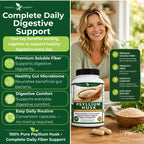 Potent Garden Psyllium Husk Capsules Soluble Fiber - 240 Capsules - image 6