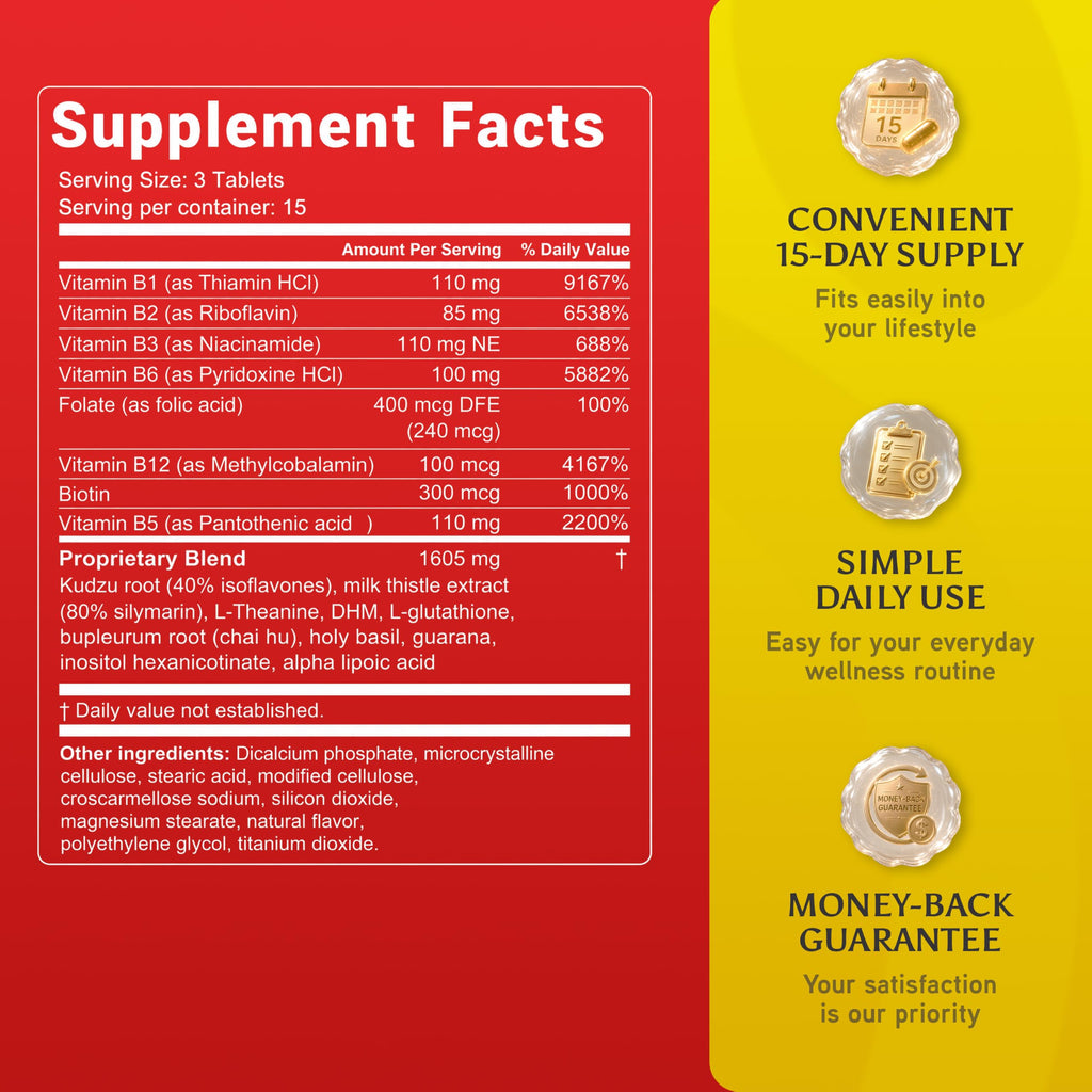 VITINITY Anti-Alcohol Drink Support & Cleanse Supplements - Craving