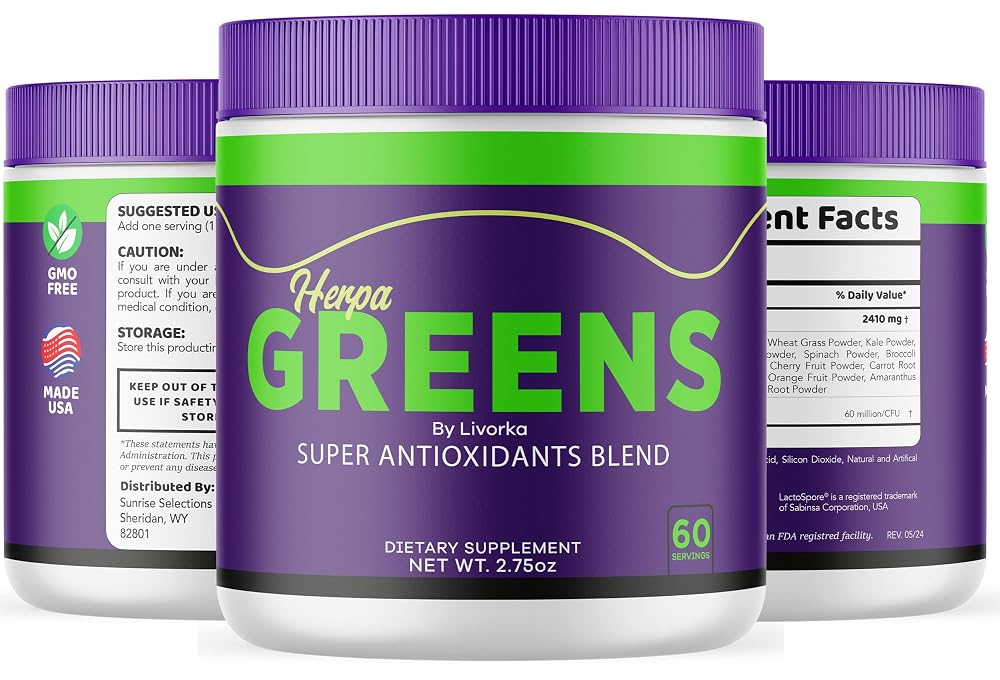 LIVORKA Herpa Greens Powder Advanced Formula - 30 Servings - image 4