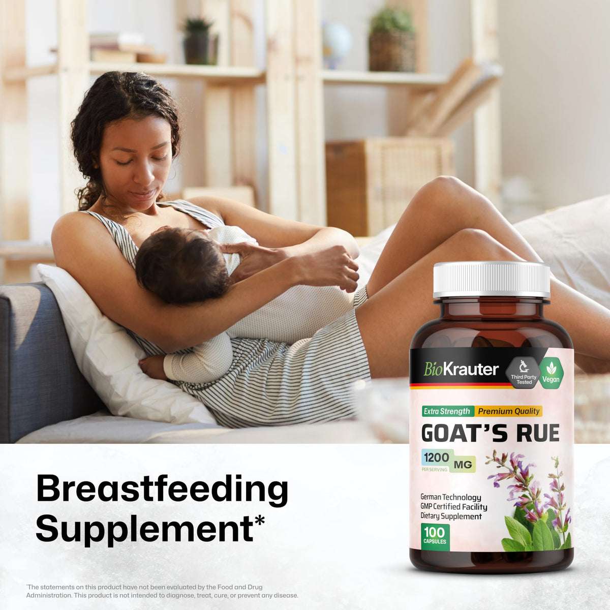 BIO KRAUTER Goats Rue Lactation Supplement - 100 Capsules - image 2