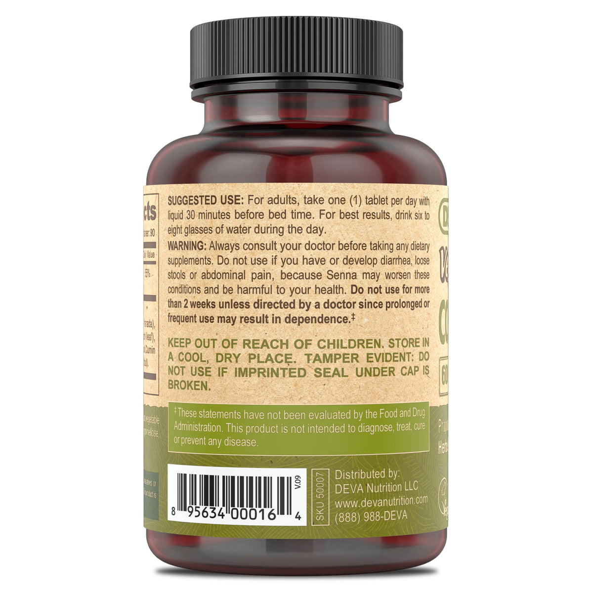 DEVA Vegan Colon Assist Tablets with Magnesium - 90 Tablets - image 3