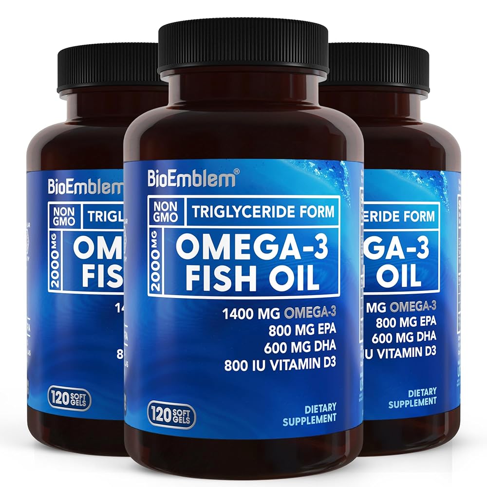 BioEmblem Omega-3 Fish Oil 2000mg - Small Softgels