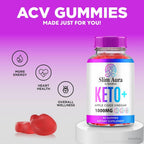 NutraRize Slim Aura Keto ACV Gummies - 60 Gummies - image 4
