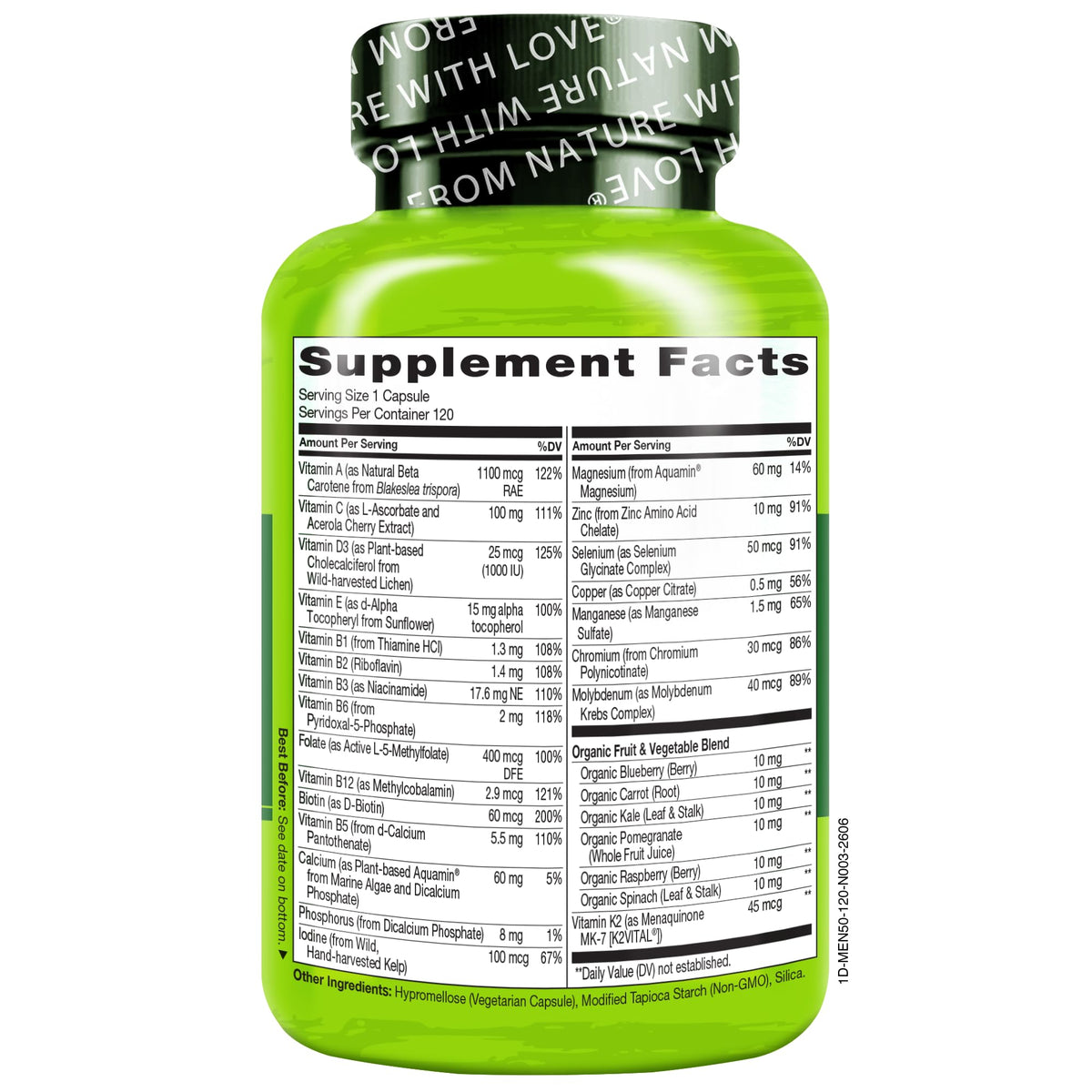 NATURELO Multivitamin for Men 50+ - 120 Vegetarian Capsules - image 7