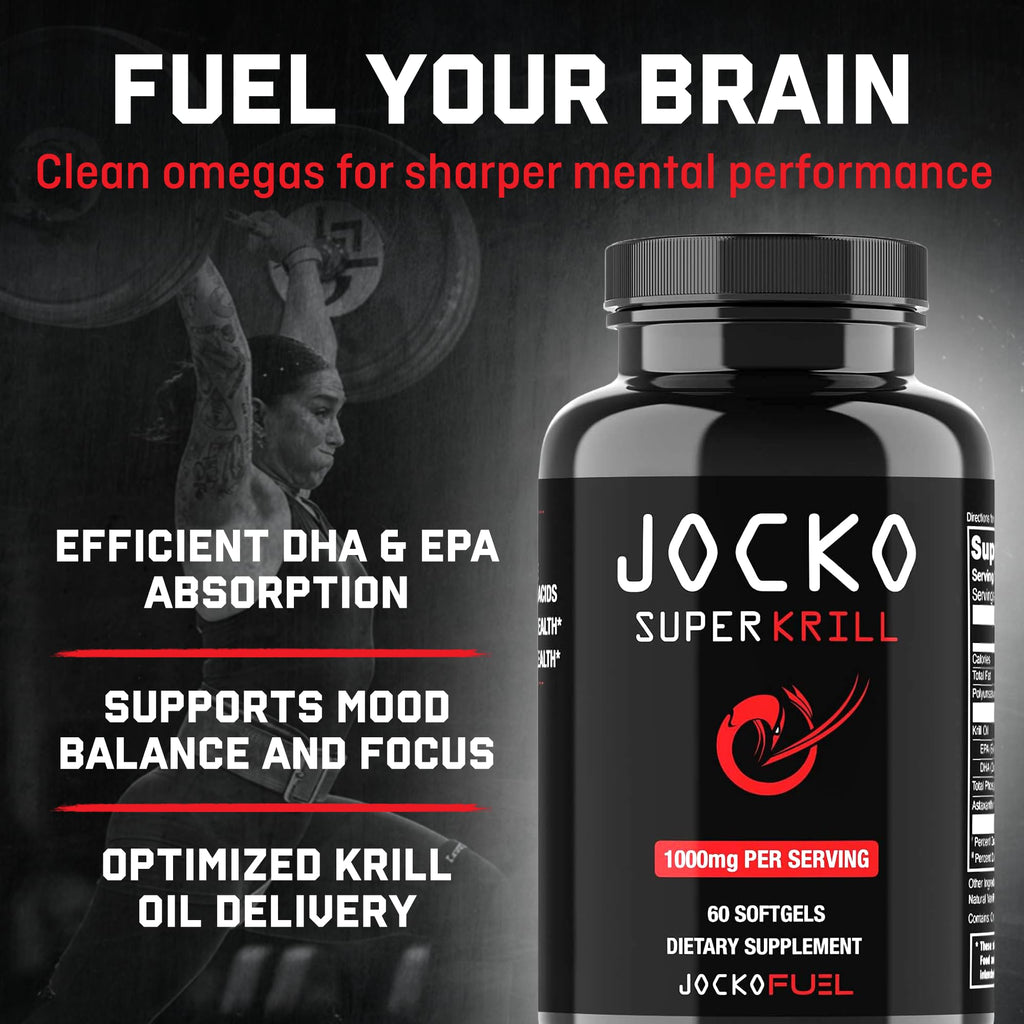 Jocko Fuel Super Krill Oil Omega 3 1000mg - 60 Softgels - image 2