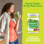 Healthy Delights Organic Greens + Probiotics Powder - 30 Servings - image 3